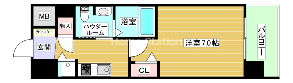 ＪＲ東西線 御幣島駅 徒歩5分 8階建 築9年の間取り写真