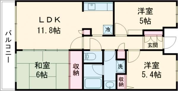 クレールメゾンの間取り写真