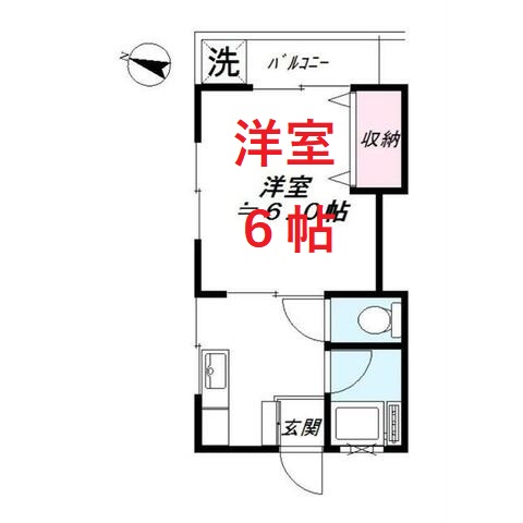 ＪＲ横須賀線 西大井駅 徒歩8分 2階建 築40年の間取り写真