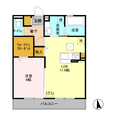 リーフアベニューの間取り