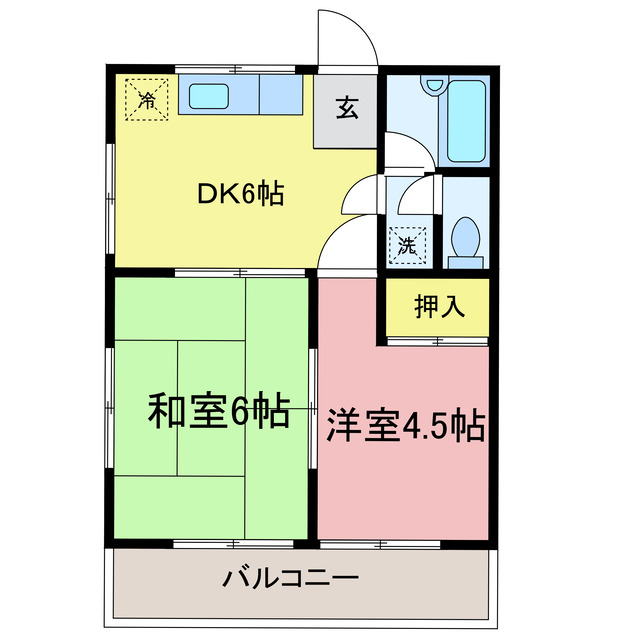 サンサーラ上沢の間取り