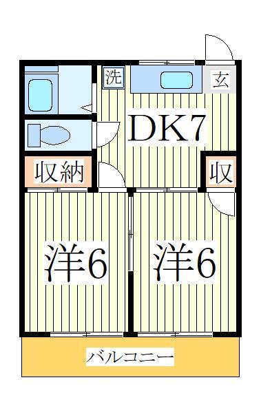 コーポ　ヤブサキの間取り