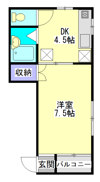 コーポフレグランスの間取り