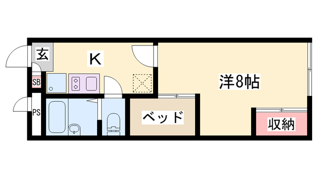 レオパレス西脇IIの間取り