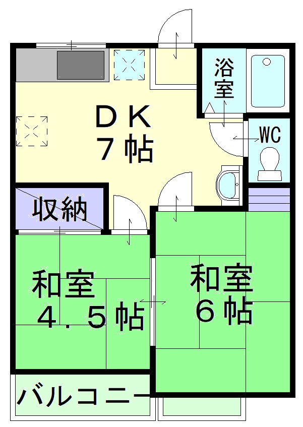 メゾンえなみの間取り