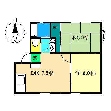 オルテンハウス A棟の間取り