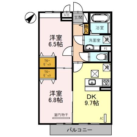 シャルム　アンジュの間取り