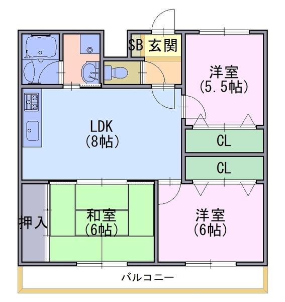 ＭＯグロリーエイトの間取り