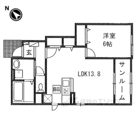 クイスクアム２の間取り