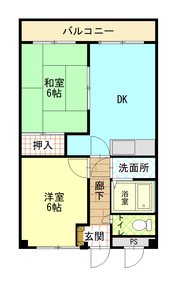 マンションあおばの間取り