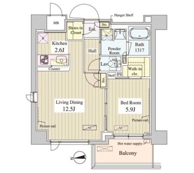 ＷＡＳＥＤＡ　ＡＰＡＲＴＭＥＮＴの間取り