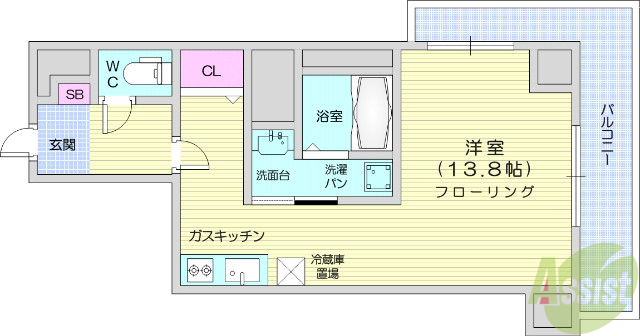 アロッジオ金剛の間取り