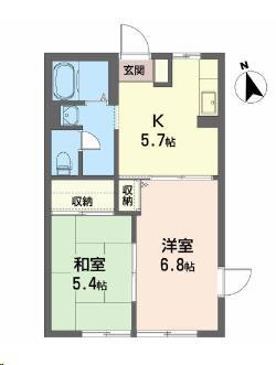 エバーグリーンＣの間取り