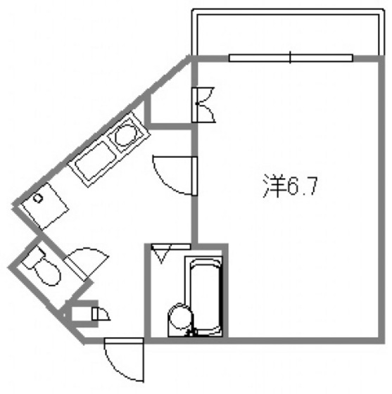 安芸郡府中町城ケ丘のマンションの間取り