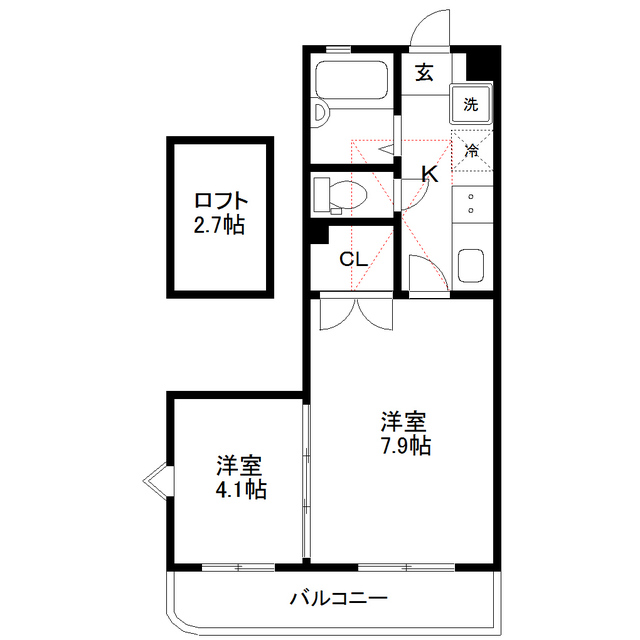 【仙台白萩マンションの間取り】