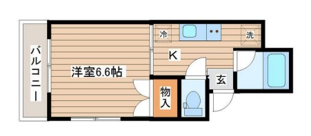 ブルーハウス原町の間取り