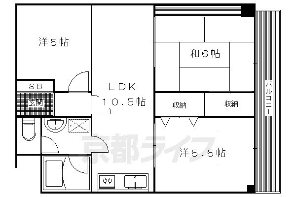 交徳マンションの間取り