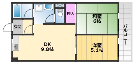 パレスさくらの間取り