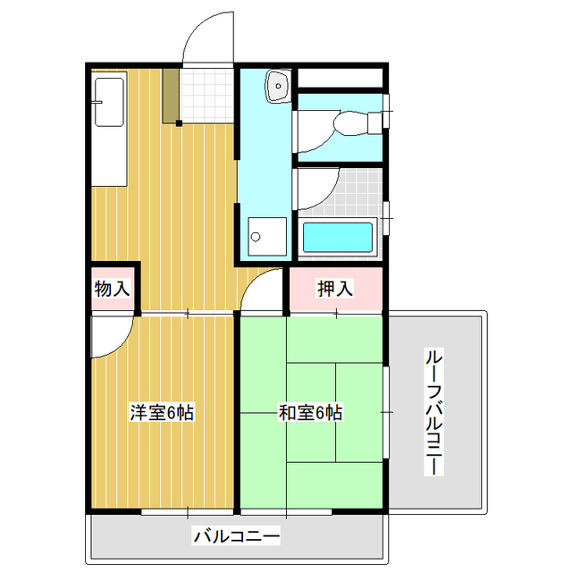 コーポ植松の間取り