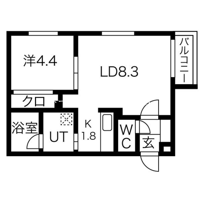 フロントロー栄町の間取り