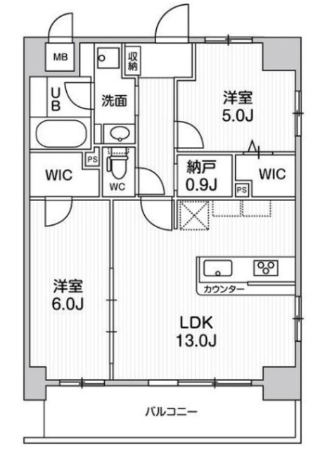 ラグゼナ浦和の間取り