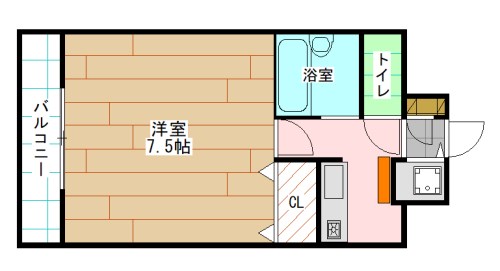 福岡市東区和白丘のマンションの間取り