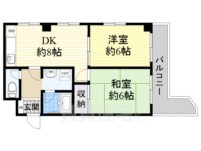 パインブルック東住吉の間取り