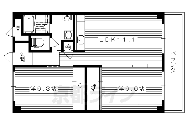 エイテルフラッツの間取り