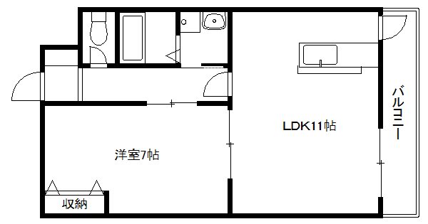 【フレーヴァー七瀬川の間取り】