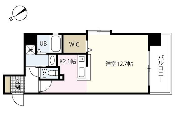 【広島市中区猫屋町のマンションの間取り】