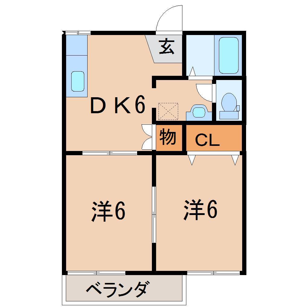 由添グリーンハイツの間取り