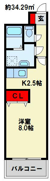 ミラドール Fの間取り