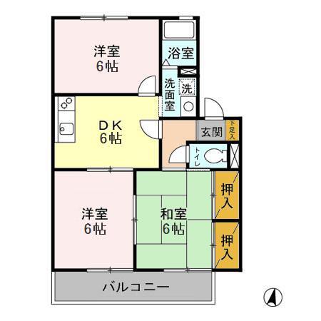 シャン・ティオン　壱番館の間取り