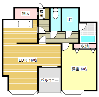 西３．４マンションの間取り