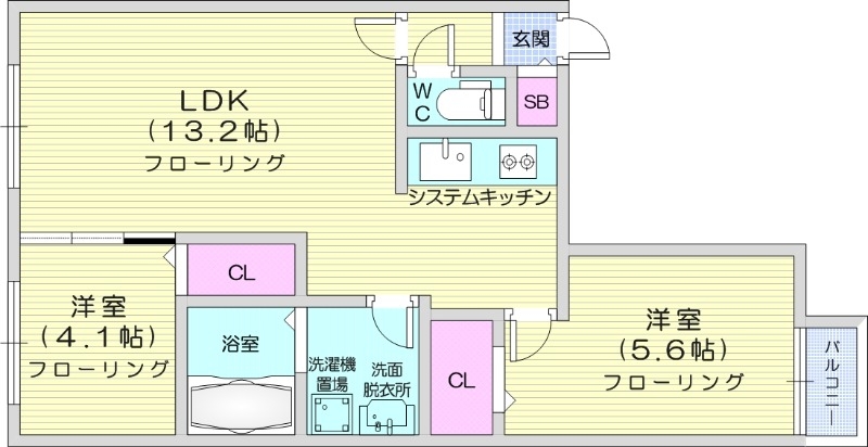 カオン山鼻の間取り