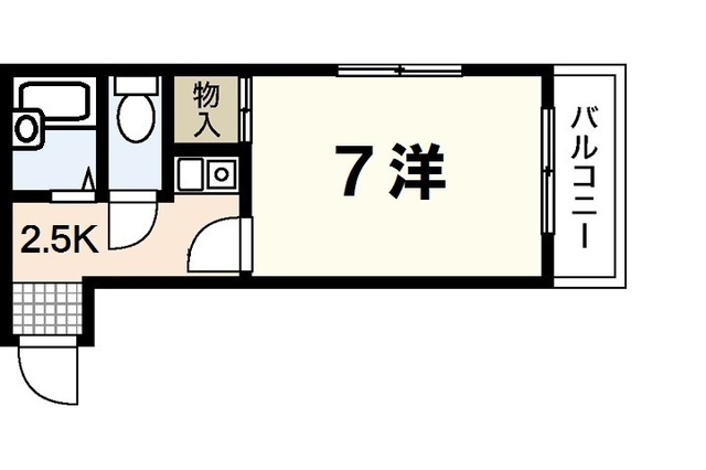 広島市安佐南区大町西のマンションの間取り