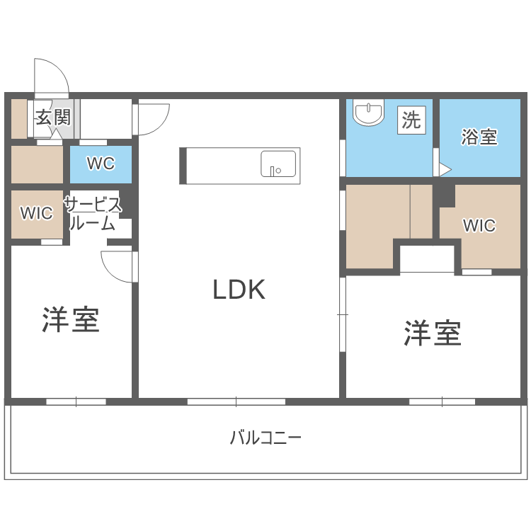 Ｒ－ｆｉｎｏ札幌桑園の間取り