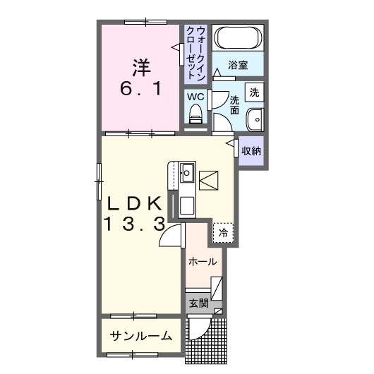 ラ コリーナ Gの間取り