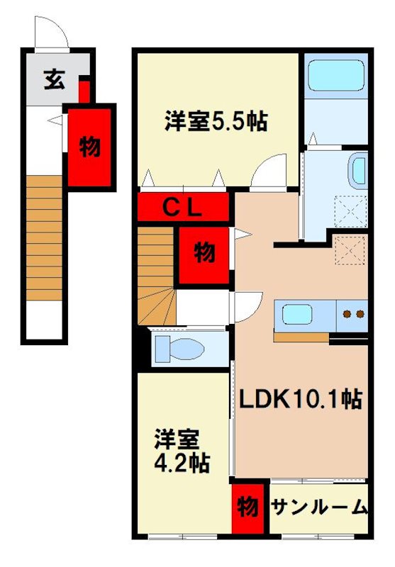 WISTARIA　筑紫の間取り