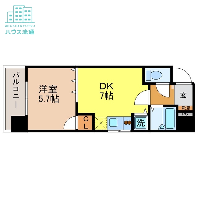 クオーレ鍛冶屋町の間取り