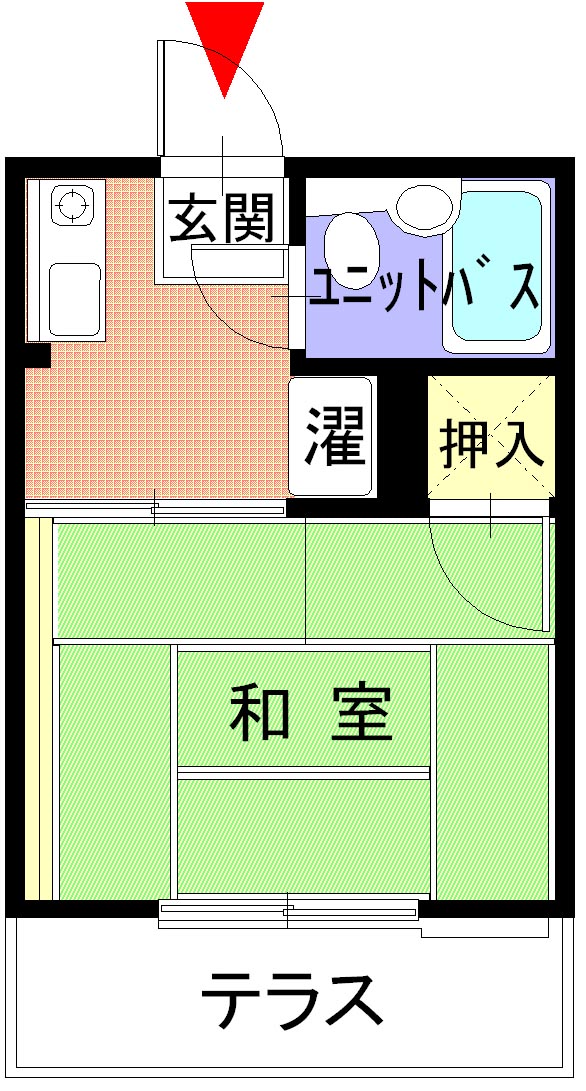 栢山フラットの間取り