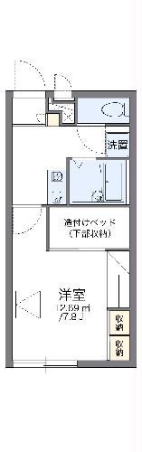 レオパレス五個荘の間取り