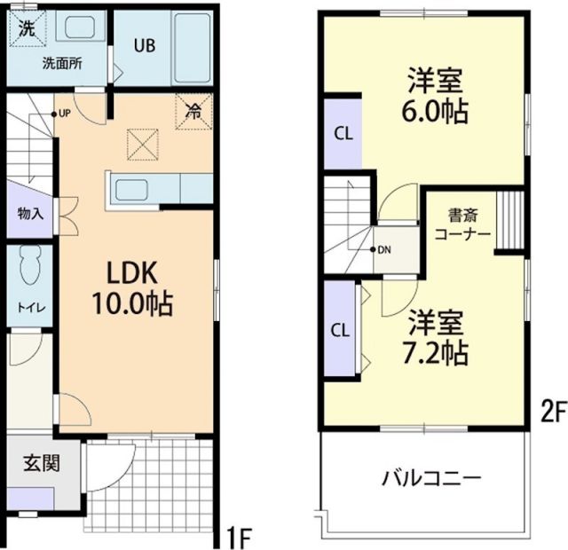 稲敷市町田のアパートの間取り