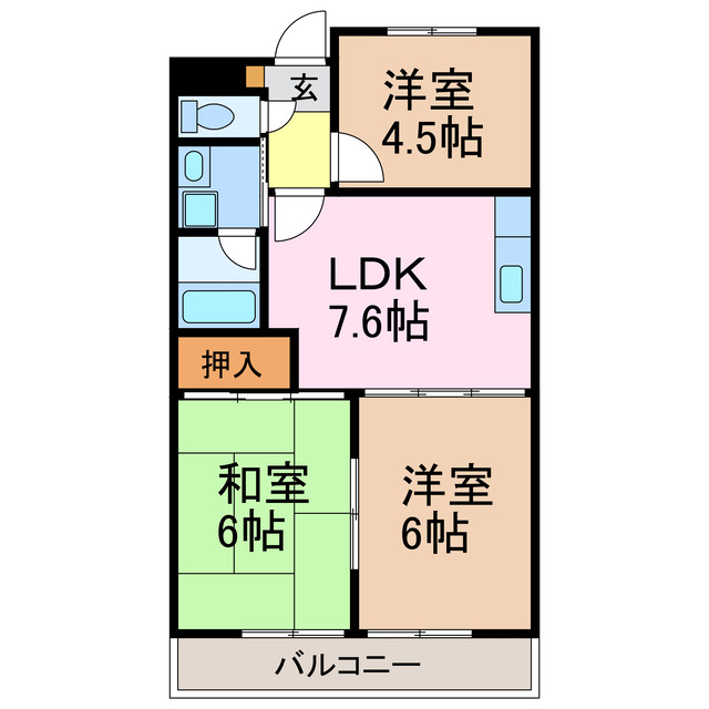 シャトーレ滝ノ水の間取り