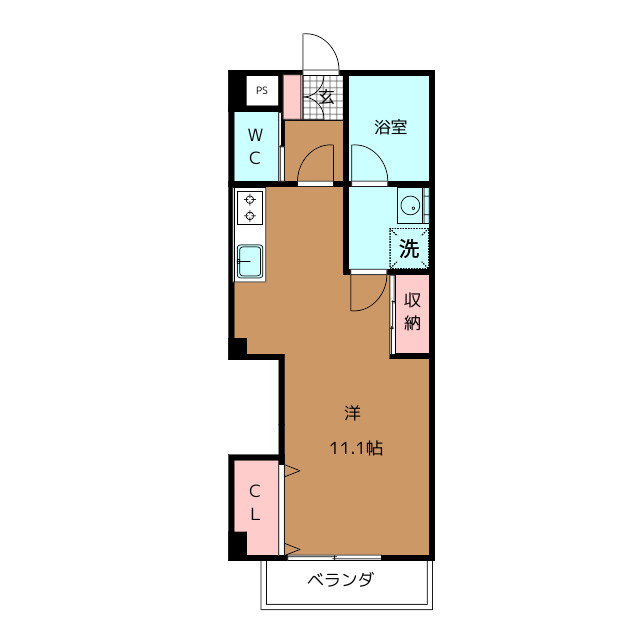 世田谷区三軒茶屋のマンションの間取り