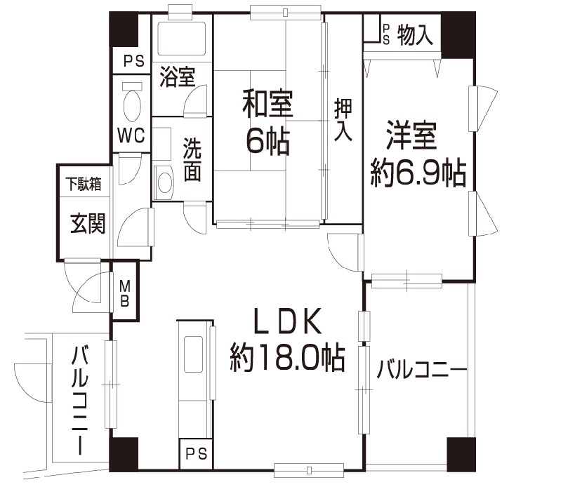 オーキッド山下の間取り