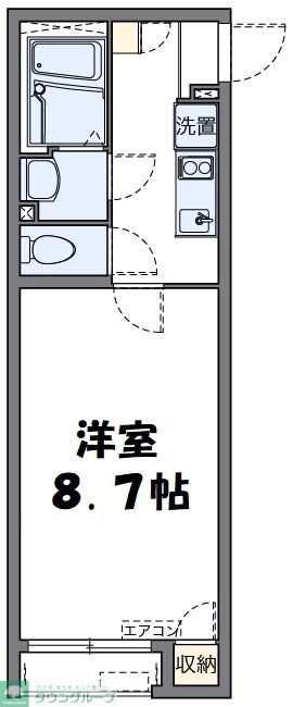 横浜市泉区上飯田町のアパートの間取り