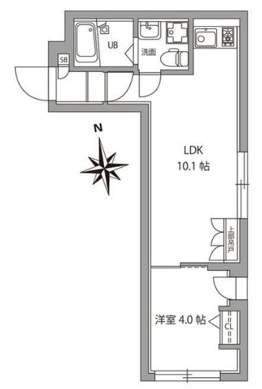 【品川区南品川のマンションの間取り】