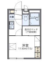 入間市大字仏子のアパートの間取り