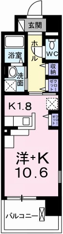 姫路市安田のマンションの間取り